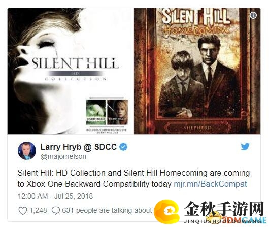 几款《寂静岭》作品加入Xbox One逆向兼容列表