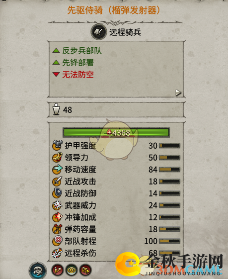 《全面战争：战锤2》先驱侍骑榴弹发射器效能探讨