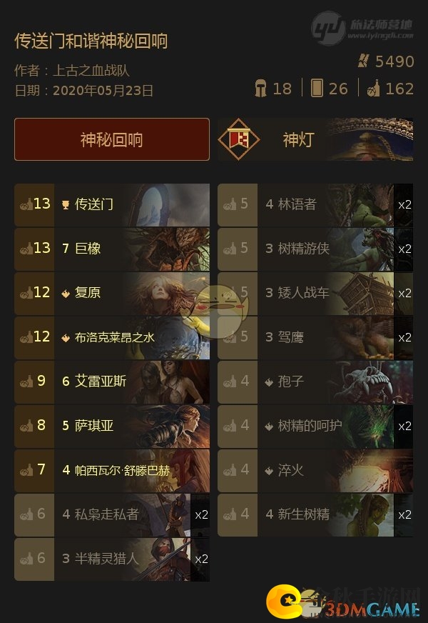 《巫师之昆特牌》娱乐卡组【传送门和谐神秘回响】打法分享