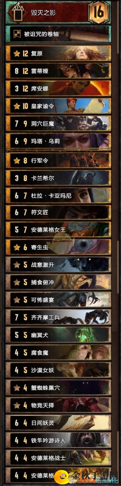 《巫师昆特牌》趣味攻略：揭秘宇宙挖宝怪兽卡组