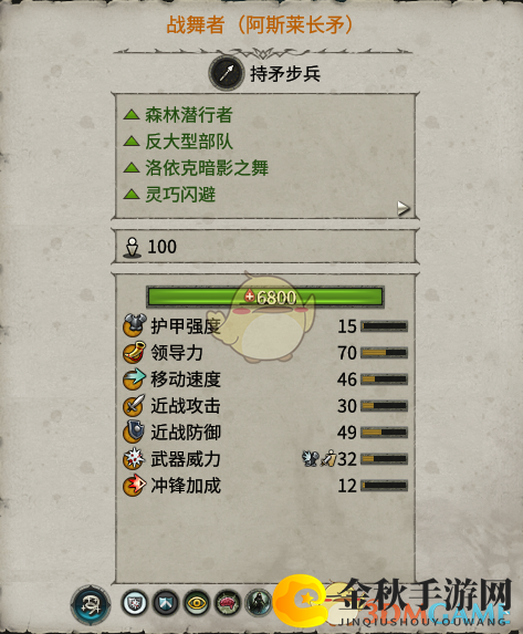 《全面战争：战锤2》阿斯莱长矛舞者实战性能评估