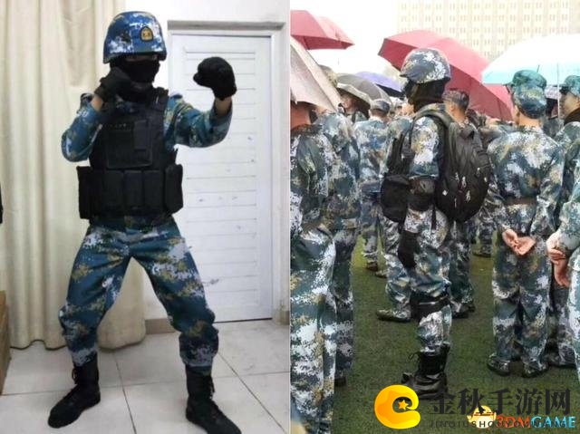 《大学新生军训中沉迷游戏》穿“吃鸡”服饰引发热议