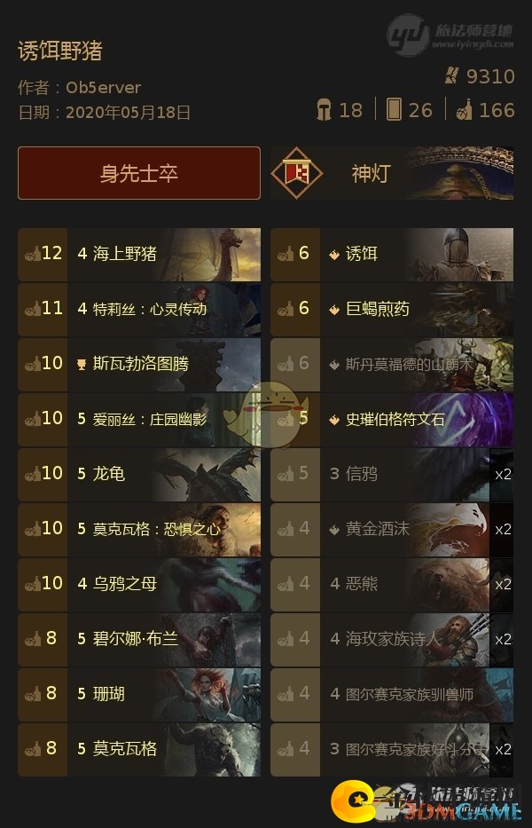 《巫师昆特牌》娱乐卡组诱饵野猪技巧解析分享