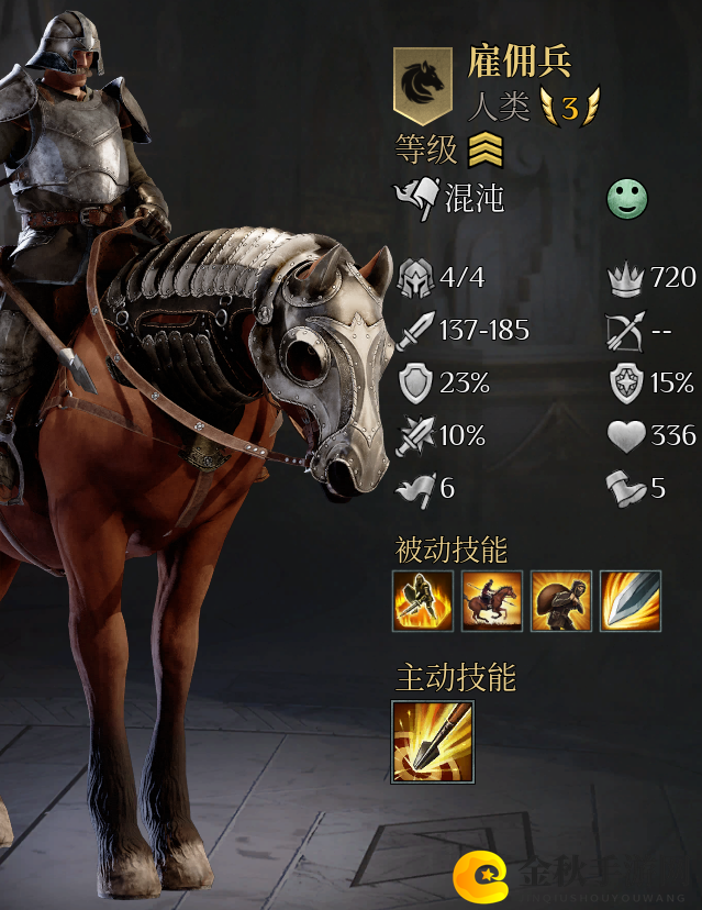 《国王的恩赐2》雇佣兵骑手兵种特点介绍